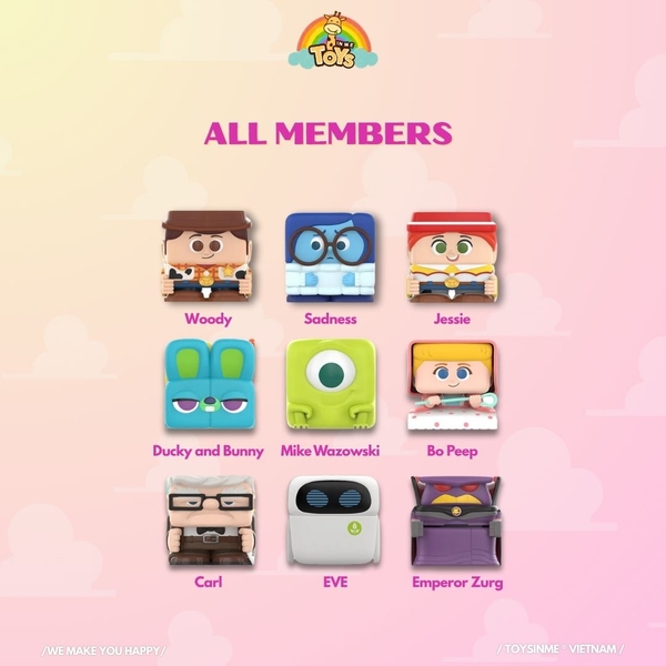 HỘP MÙ ĐỒ CHƠI DISNEY/PIXAR POP CUBE - 2 SERIES FIGURE BLINDBOX