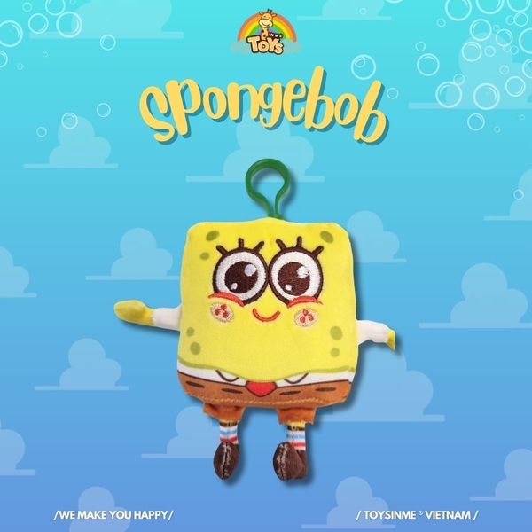 ĐỒ CHƠI MÓC KHÓA MÔ HÌNH SPONGEBOB 10CM - KEYRING SPONGEBOB SERIES