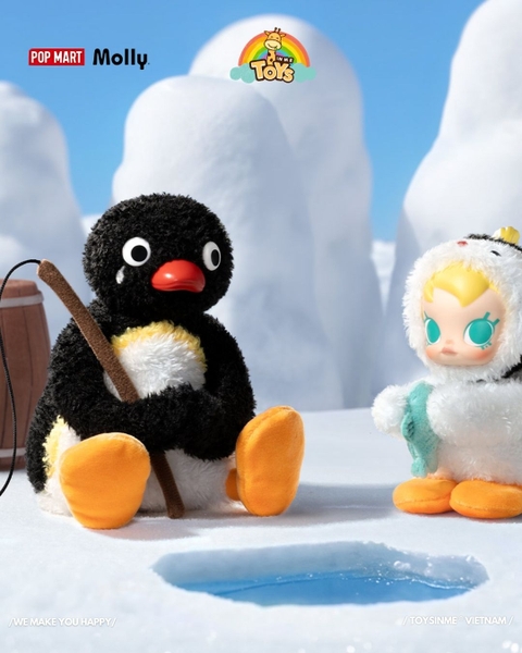 ĐỒ CHƠI MÓC KHOÁ MOLLY PINGU - BABY MOLLY X HAPPY FISHING PINGU SERIES PENDANT - MÓC KHOÁ MOLLY PINGU