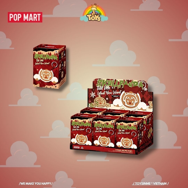 MÓC KHÓA BÔNG SKULLPANDA CHRISTMAS - SKULLPANDA TELL ME WHAT YOU WANT SERIES PLUSH PENDANT