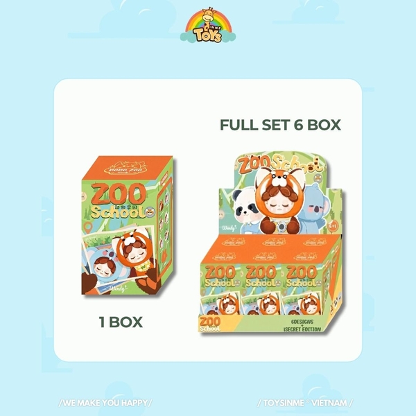 ĐỒ CHƠI HỘP MÙ MÓC KHÓA WENDY ZOO SCHOOL SERIES PLUSH DOLL