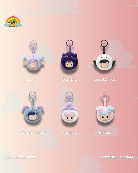 ĐỒ CHƠI MÓC KHÓA HACIPUPU 12 CUNG HOÀNG ĐẠO -  THE CONSTELLATION SERIES VINYL PLUSH