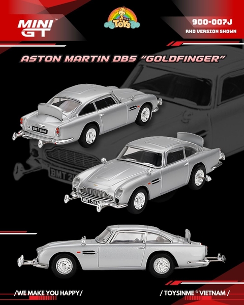 XE MÔ HÌNH MINIGT 1:64- ASTON MASTIN DB5 