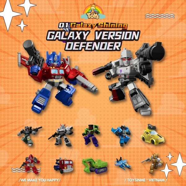 ĐỒ CHƠI MÔ HÌNH HỘP MÙ BLOKEES TRANSFORMERS DEFENDER