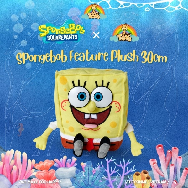 ĐỒ CHƠI GẤU BÔNG SPONGEBOB PHÁT ÂM THANH - SPONGEBOB FEATURE PLUSH 30CM