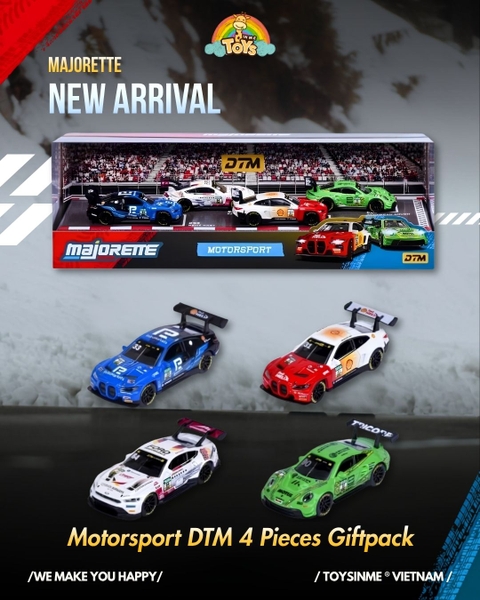 ĐỒ CHƠI XE MÔ HÌNH MAJORETTE MOTORSPORT DTM 4 PIECES GIFTPACK