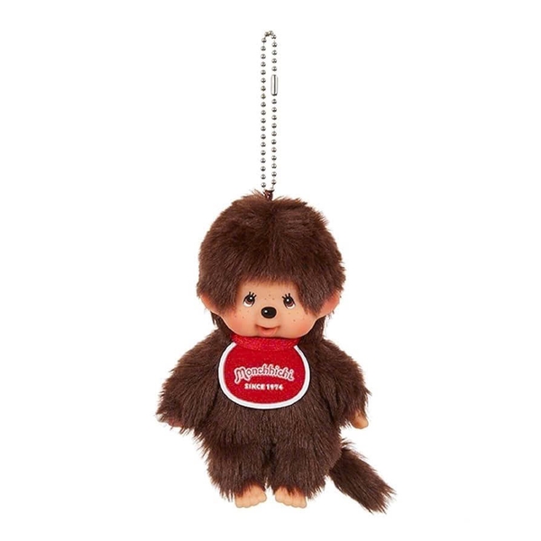 MÓC KHÓA MÔ HÌNH ĐỘNG VẬT MONCHHICHI KEYCHAIN BOY & GIRL PLUSH DOLL 15CM