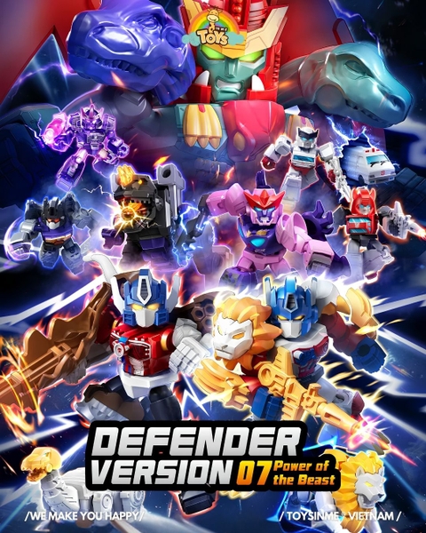 ĐỒ CHƠI MÔ HÌNH LẮP RÁP BLOKEES TRANSFORMERS DEFENDER - 07 POWER OF THE BEAST