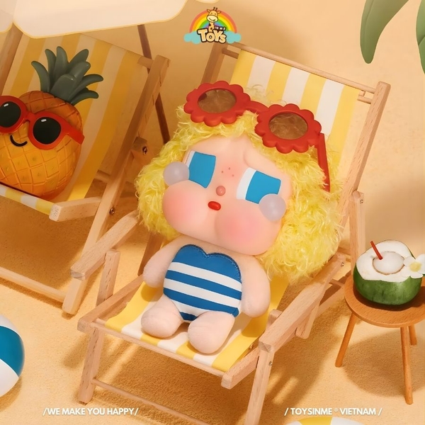 ĐỒ CHƠI MÓC KHÓA CRYBABY VACATION MODE ON SERIES-VINYL PLUSH PENDANT BLINDBOX