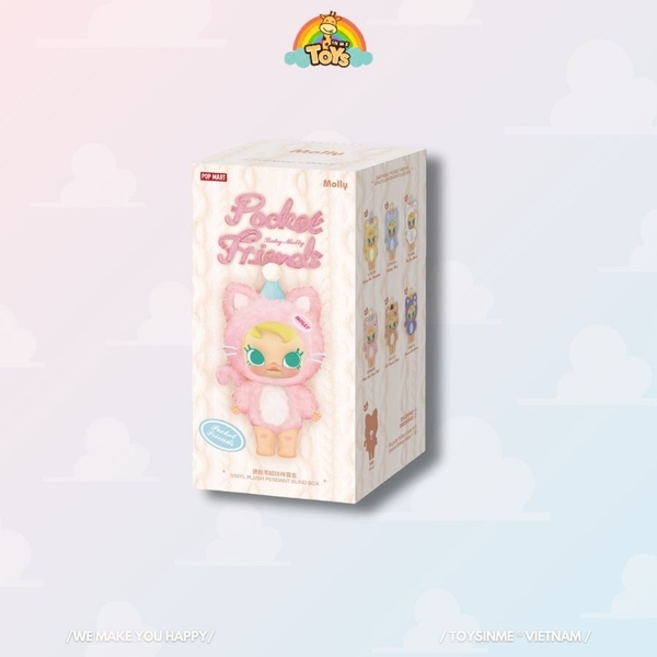ĐỒ CHƠI HỘP MÙ BABY MOLLY POCKET FRIENDS SERIES-VINYL PLUSH PENDANT BLIND BOX