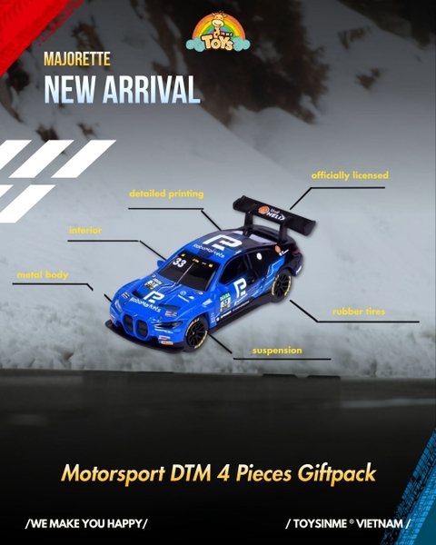 ĐỒ CHƠI XE MÔ HÌNH MAJORETTE MOTORSPORT DTM 4 PIECES GIFTPACK