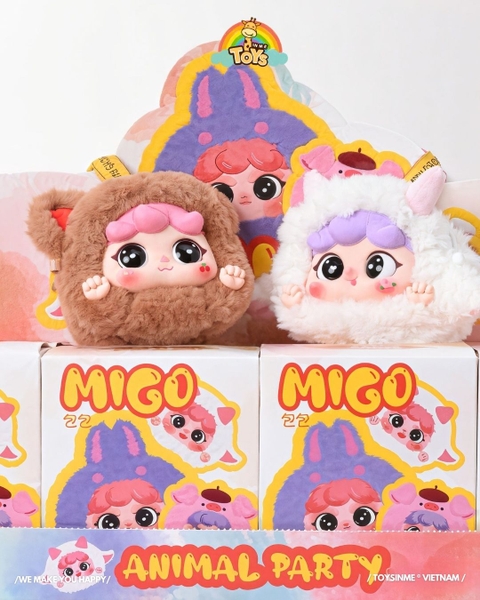 ĐỒ CHƠI HỘP MÙ MÓC KHÓA MIGO ANIMAL PARTY V2 BLINDBOX