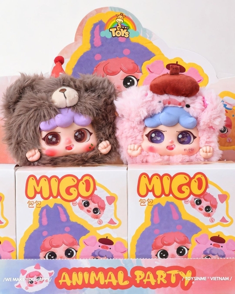 ĐỒ CHƠI HỘP MÙ MÓC KHÓA MIGO ANIMAL PARTY V2 BLINDBOX