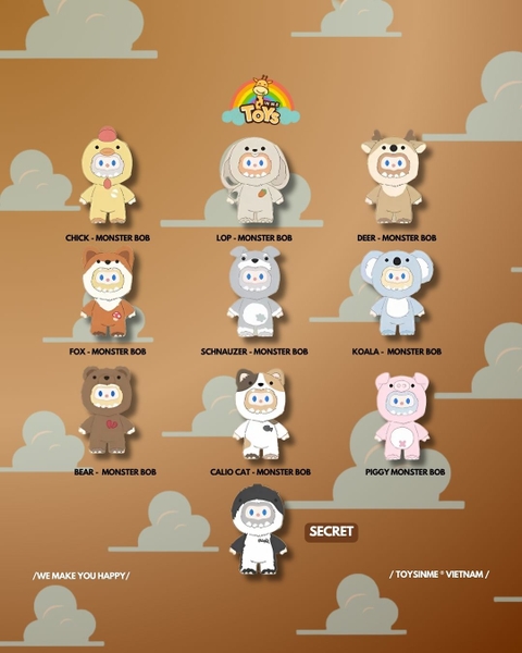 ĐỒ CHƠI HỘP MÙ MÔ HÌNH FARMER BOB ANI MONSTER PLUSH DOLL