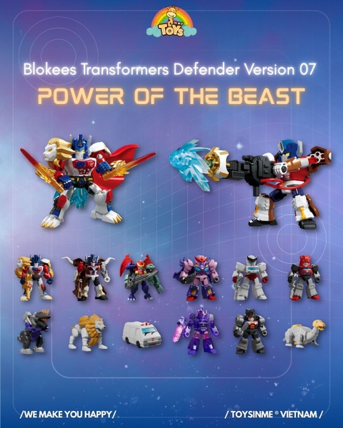 ĐỒ CHƠI MÔ HÌNH LẮP RÁP BLOKEES TRANSFORMERS DEFENDER - 07 POWER OF THE BEAST