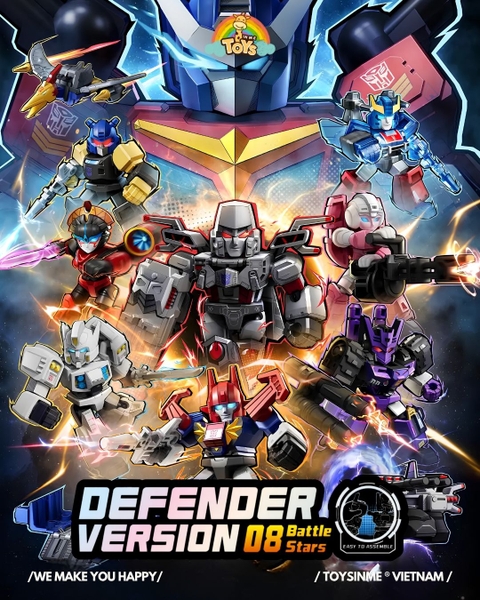 ĐỒ CHƠI LẮP RÁP BLOKEES TRANSFORMERS DEFENDER- DV08 BATTLE STARS