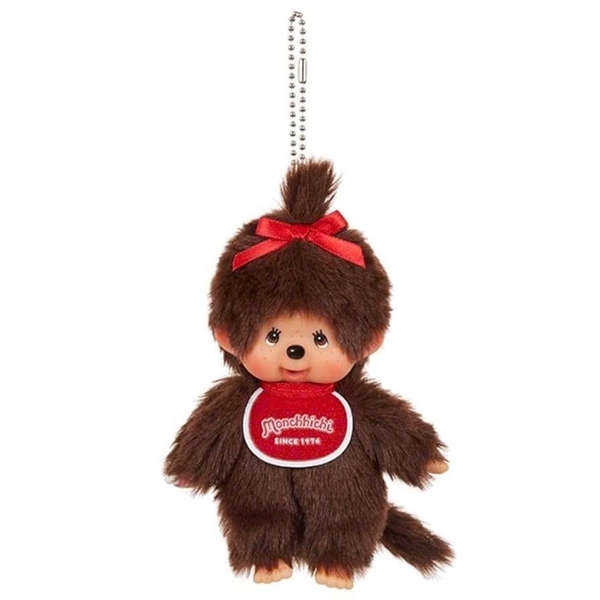 MÓC KHÓA MÔ HÌNH ĐỘNG VẬT MONCHHICHI KEYCHAIN BOY & GIRL PLUSH DOLL 15CM