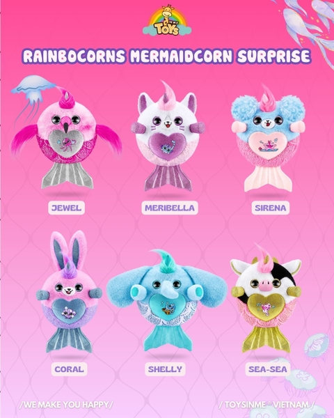 Trứng Bất Ngờ ZURU TOYS Rainbocorns Mermaidcorn Surprise - Đồ Chơi Trải Nghiệm Sưu Tầm