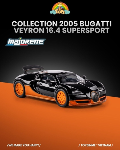 ĐỒ CHƠI XE MÔ HÌNH MAJORETTE BUGATTI VEYRON 16.4 SUPPERSPORT COLLECTION 2025