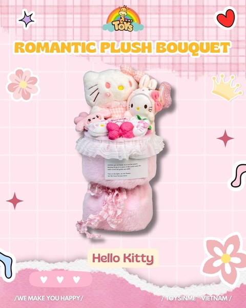 SET HOA GẤU BÔNG NHÂN VẬT HOẠT HÌNH - ĐỒ CHƠI QUÀ TẶNG LƯU NIỆM