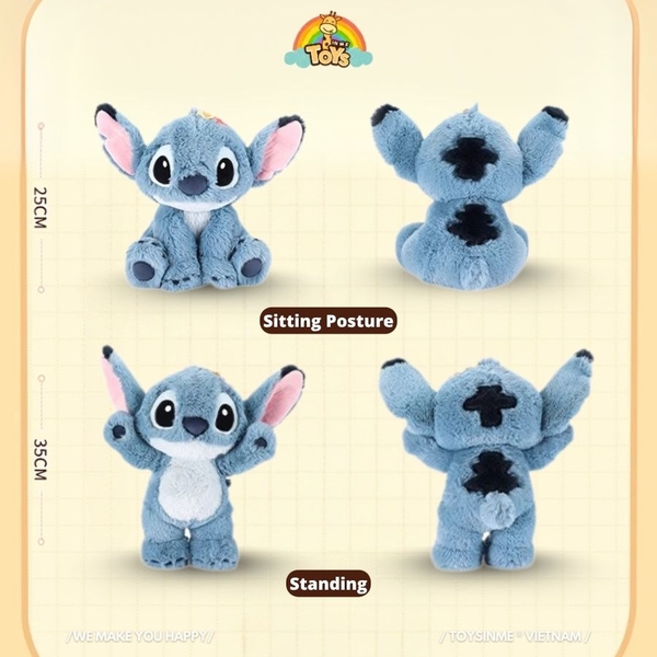 ĐỒ CHƠI GẤU BÔNG STITCH BẢN ĐỨNG 35CM