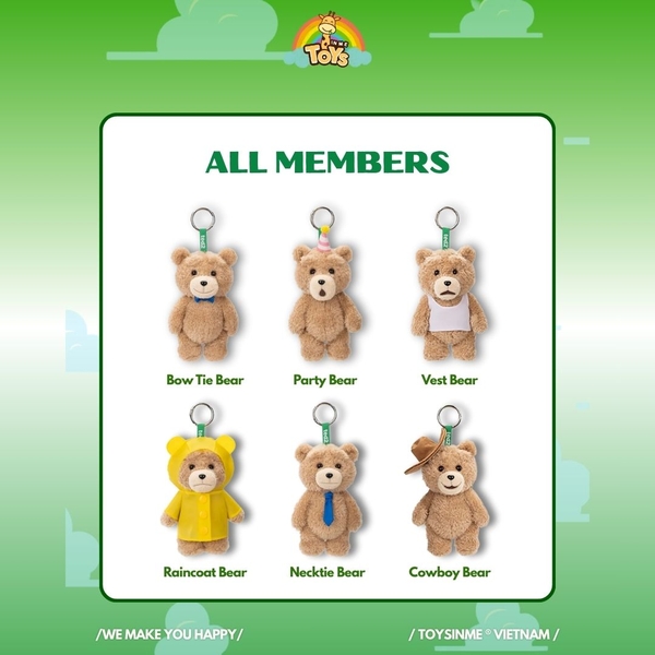 ĐỒ CHƠI HỘP MÙ GẤU BÔNG TED 2 ACTION PLUS PENDANT