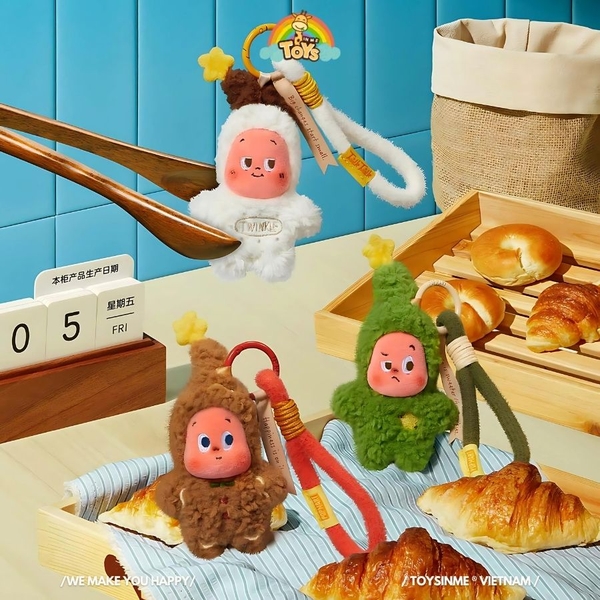 ĐỒ CHƠI MÓC KHÓA TWINKLE TWINKLE SAVOR THE MOMENT SERIES-FRESH-BAKED MINI COOKIES PLUSH PENDANT BLIND BOX