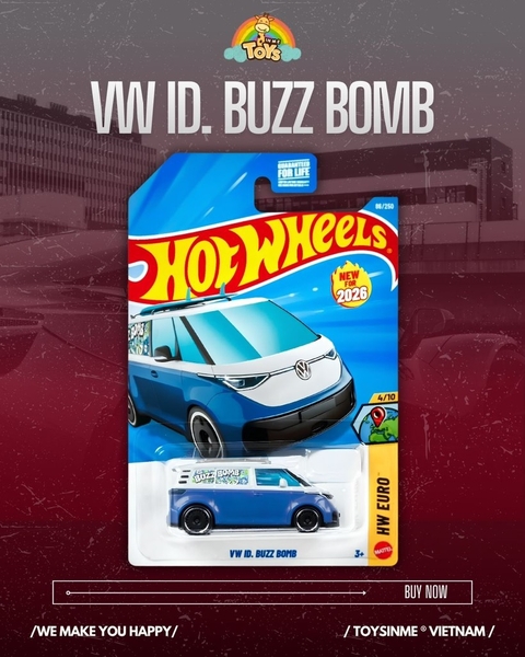 ĐỒ CHƠI XE MÔ HÌNH HOT WHEELS VW ID BUZZ BOMB
