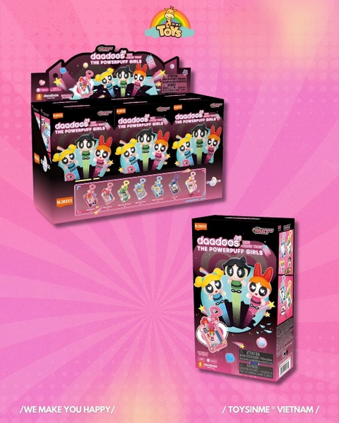 ĐỒ CHƠI HỘP MÙ MÓC KHÓA BLOKEES POWERPUFF GIRL DAADOOS