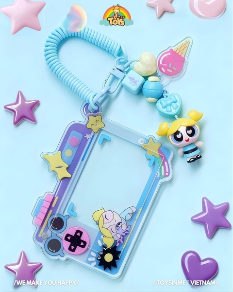 ĐỒ CHƠI HỘP MÙ MÓC KHÓA BLOKEES POWERPUFF GIRL DAADOOS
