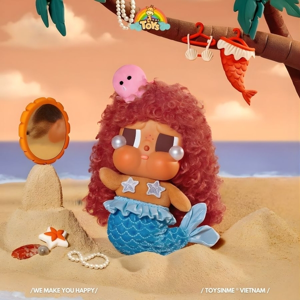 ĐỒ CHƠI MÓC KHÓA CRYBABY VACATION MODE ON SERIES-VINYL PLUSH PENDANT BLINDBOX