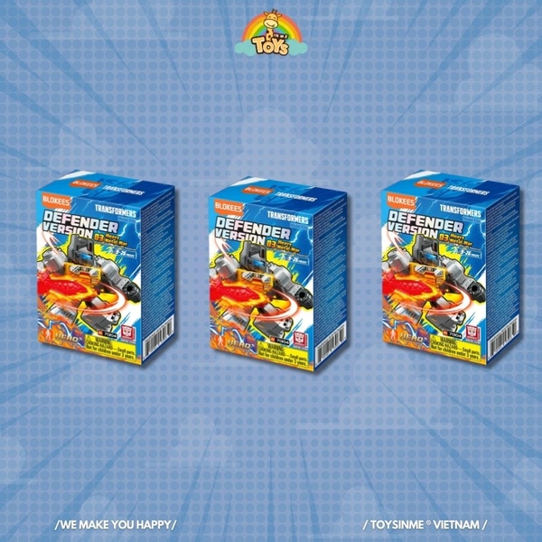 ĐỒ CHƠI MÔ HÌNH LẮP RÁP BLOKEES TRANSFORMERS DEFENDER - 03 HEAVY METAL WAR