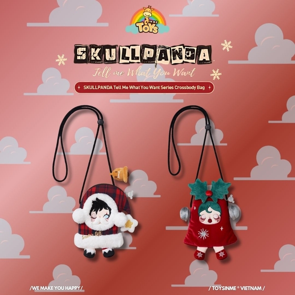 TÚI ĐEO CHÉO SKULLPANDA XMAS -  TELL ME WHAT YOU WANT SERIES CROSSBODY BAG