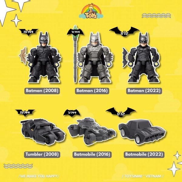 ĐỒ CHƠI HỘP MÙ MÔ HÌNH BATMAN LENGENDARY ASEMNLE - BLOKEES