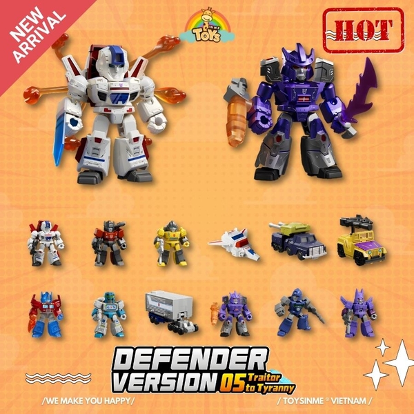 ĐỒ CHƠI MÔ HÌNH LẮP RÁP TRANSFORMERS DEFENDER - 05 TRAITOR TO TYRANNY