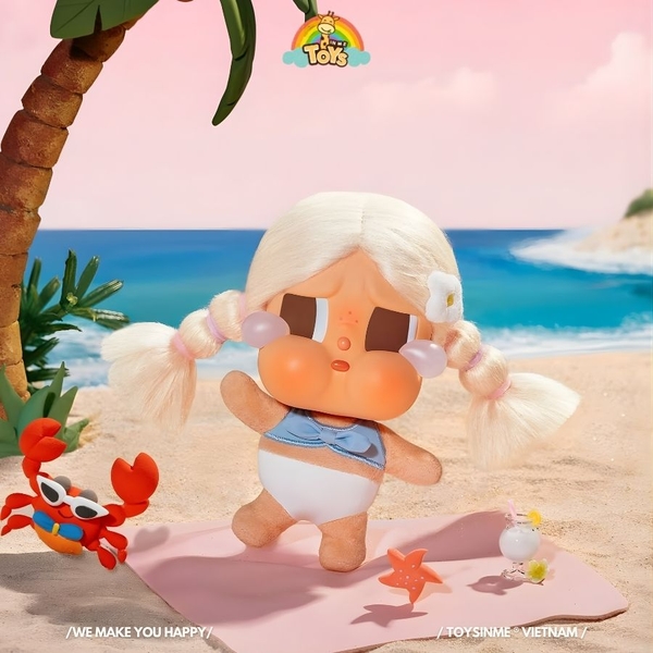 ĐỒ CHƠI MÓC KHÓA CRYBABY VACATION MODE ON SERIES-VINYL PLUSH PENDANT BLINDBOX