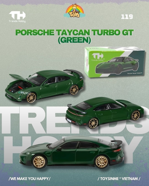 ĐỒ CHƠI XE MÔ HÌNH TRENDS HOBBY 1:64 - Porsche Taycan Turbo GT