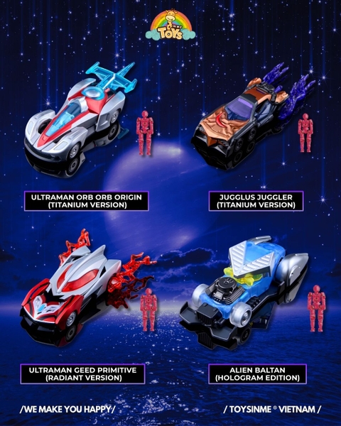 ĐỒ CHƠI HỘP MÙ MÔ HÌNH XE BLOKEES WHEELS C02 ULTRAMAN