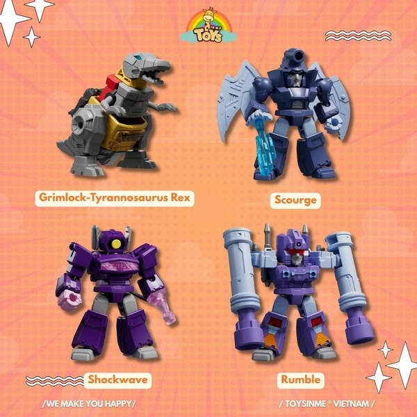 ĐỒ CHƠI MÔ HÌNH LẮP RÁP BLOKEES TRANSFORMERS DEFENDER - 04 TYRANTS FURY