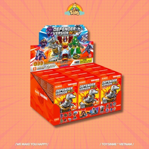 ĐỒ CHƠI MÔ HÌNH LẮP RÁP BLOKEES TRANSFORMERS DEFENDER - 04 TYRANTS FURY