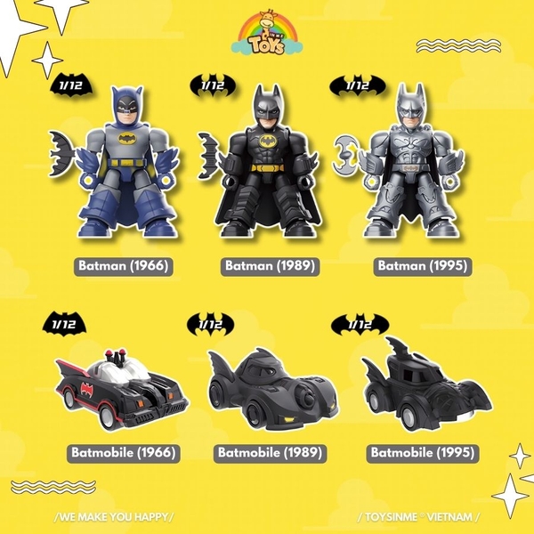 ĐỒ CHƠI HỘP MÙ MÔ HÌNH BATMAN LENGENDARY ASEMNLE - BLOKEES