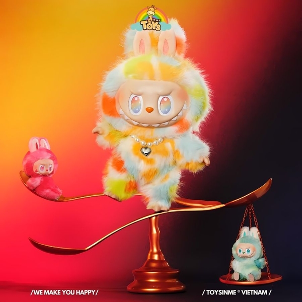 ĐỒ CHƠI MÔ HÌNH  LABUBU THE MONSTERS BIG INTO ENERGY SERIES-ROCK THE UNIVERSE VINYL PLUSH DOLL