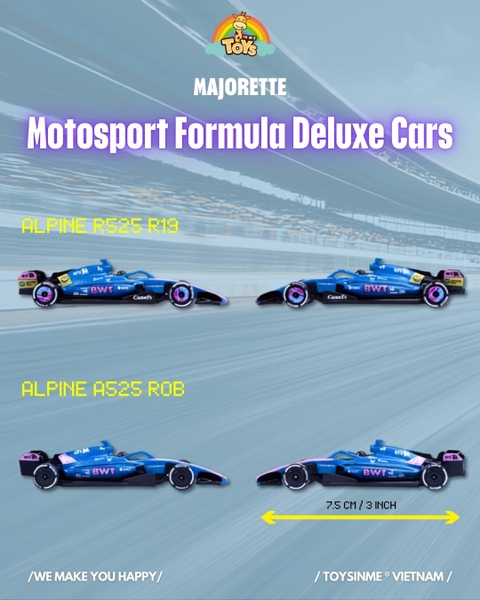 ĐỒ CHƠI XE MÔ HÌNH MAJORETTE MOTOSPORT FORMULA DELUXE CARS