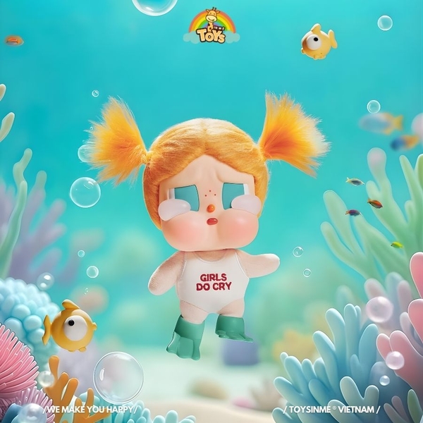 ĐỒ CHƠI MÓC KHÓA CRYBABY VACATION MODE ON SERIES-VINYL PLUSH PENDANT BLINDBOX