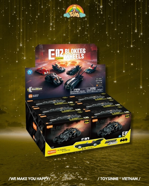 ĐỒ CHƠI HỘP MÙ LẮP RÁP MÔ HÌNH XE BLOKEES WHEELS BATMAN E02