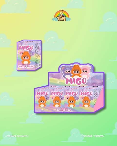 ĐỒ CHƠI HỘP MÙ MÓC KHÓA MIGO FOREST PARTY