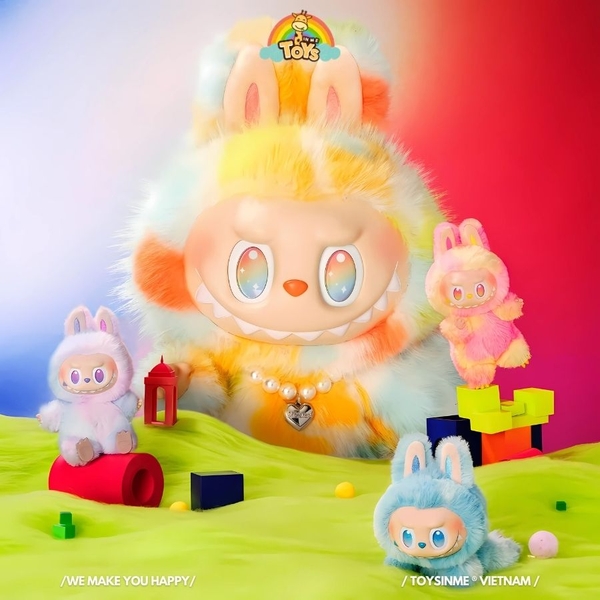 ĐỒ CHƠI MÔ HÌNH  LABUBU THE MONSTERS BIG INTO ENERGY SERIES-ROCK THE UNIVERSE VINYL PLUSH DOLL