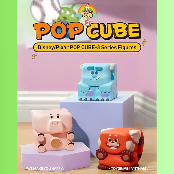 HỘP MÙ ĐỒ CHƠI DISNEY/PIXAR POP CUBE - 3 SERIES FIGURE BLINDBOX