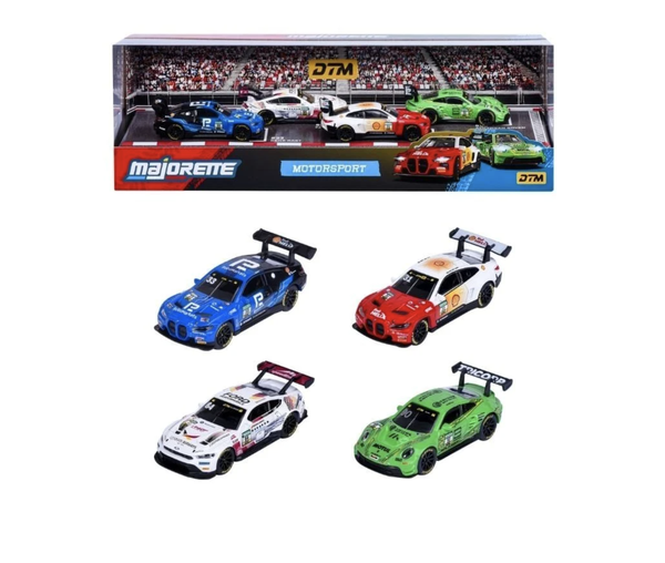 ĐỒ CHƠI XE MÔ HÌNH MAJORETTE MOTORSPORT DTM 4 PIECES GIFTPACK