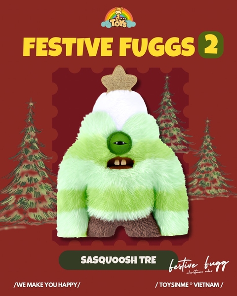 ĐỒ CHƠI GẤU BÔNG SƯU TẦM FUGGLER FESTIVE FUGGS 2
